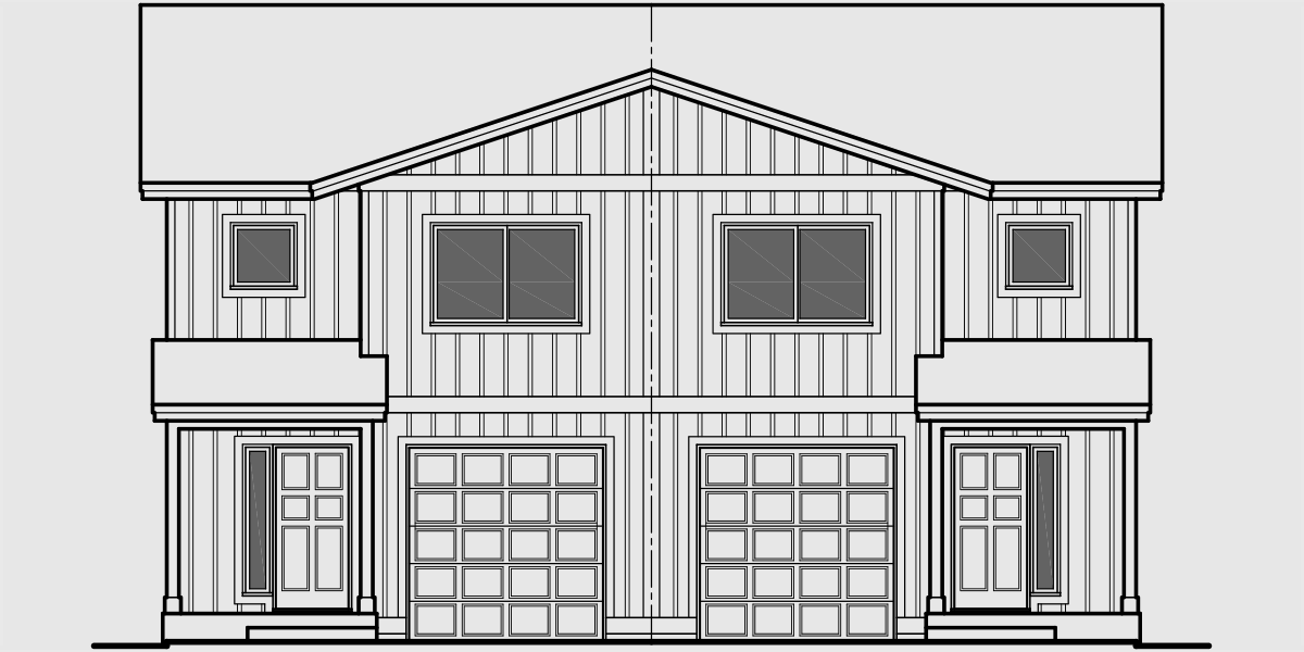 Duplex House Plans Seattle House Plans D 598 Duplex House Plans Seattle House Plans D 598