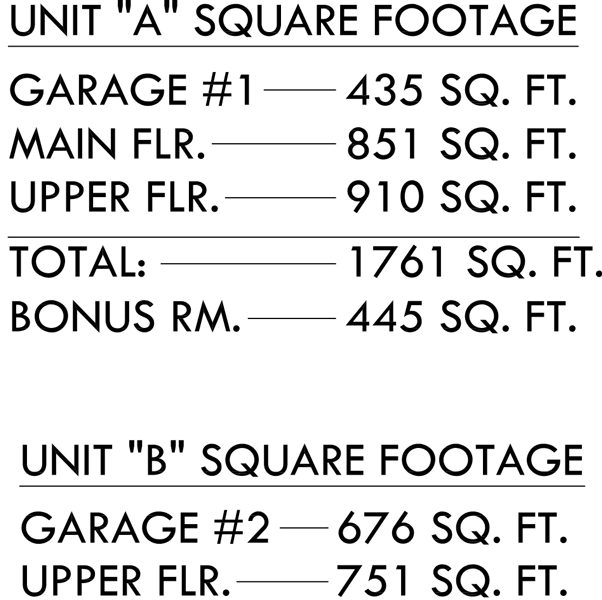 Additional Info for Duplex house plans, ADU plans, corner lot house plans, D-574