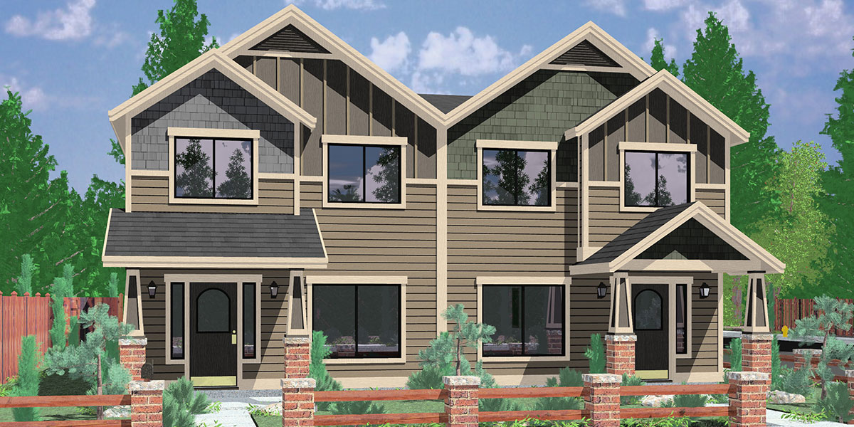 Duplex Home Plans Designs For Narrow Lots Bruinier Associates Duplex Home Plans Designs For Narrow Lots Bruinier Associates