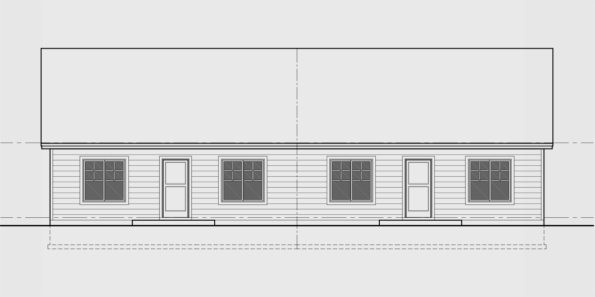 House side elevation view for D-688 Wheelchair accessible, 36