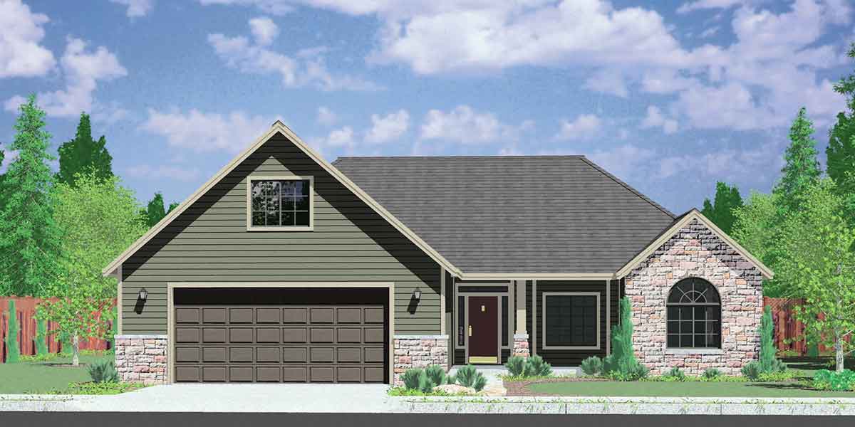  One  Story House  Plans  House  Plans  With Bonus  Room  Over 