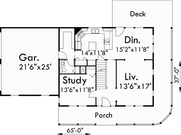 Main Floor Plan for 9999 Country Farm house plans, house plans with wrap around porch, house plans with basement, house plans with side load garage, 9999