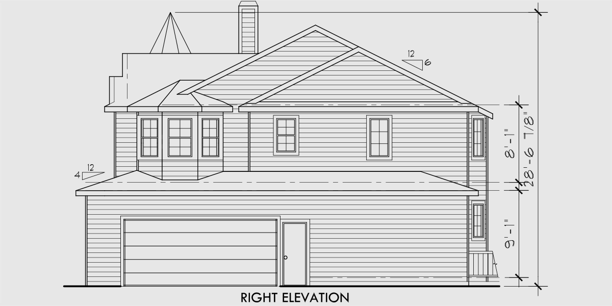 Victorian House  Plan  Turret Sitting Rm Side  Load  Garage  