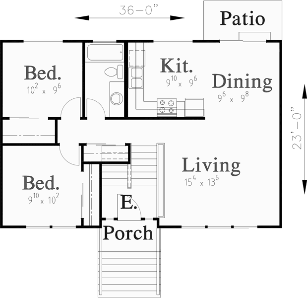 Split Level House Plans Small House Plans 