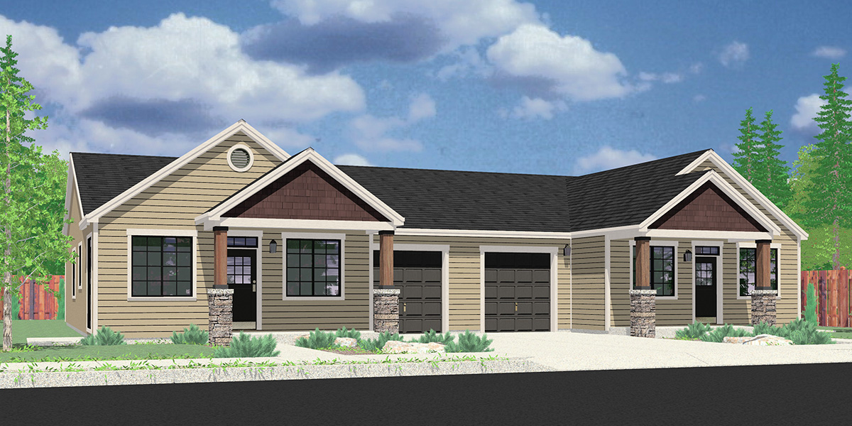  One  Story  Ranch Style House  Home  Floor Plans  Bruinier 