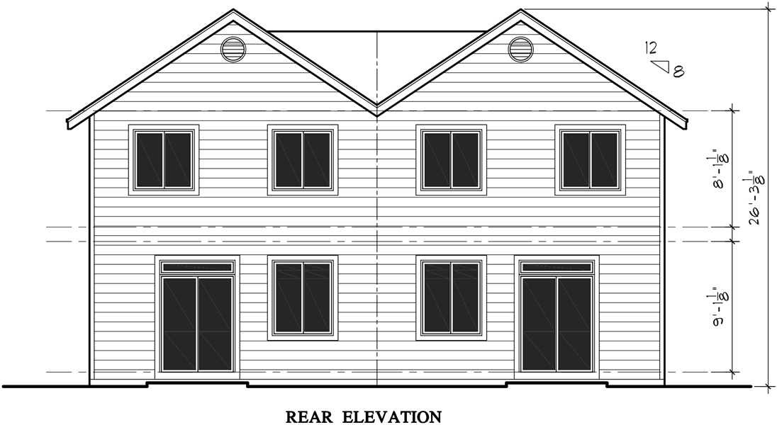 Duplex House Plans Row House Plans D 473