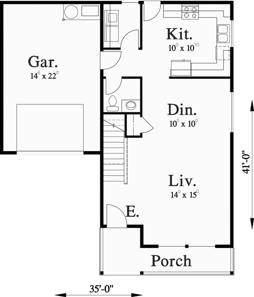  Narrow  Lot  House  Plan  4 Bedroom House  Plan  Bonus  Room  Plan 