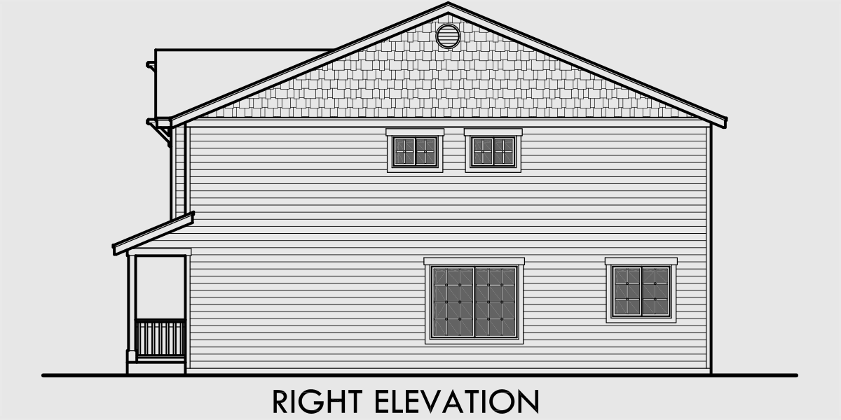  Narrow  Lot  House  Plan  4 Bedroom House  Plan  Bonus  Room  Plan 