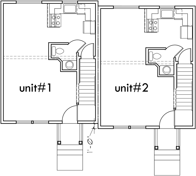 Duplex House Plans Small Duplex House Plans D 339