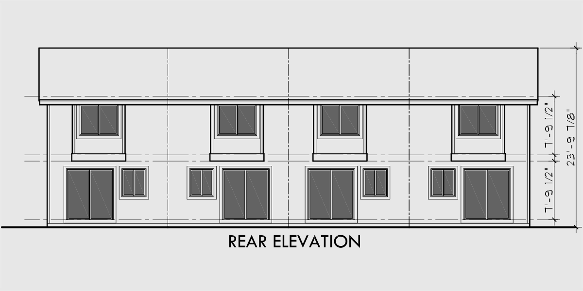 4 Plex Plans 2 Story Townhouse 2 Bedroom 4 Plex Plans F 536