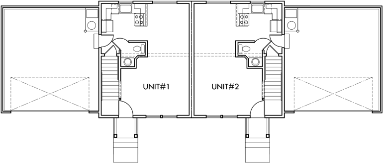  Duplex  House  Plans  With Basement  Duplex  Plans  With 2 Car 