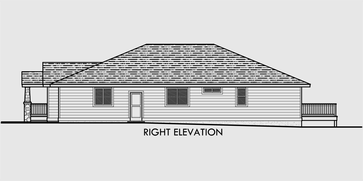  Side  Sloping Lot House  Plans  Walkout  Basement  House  Plans  