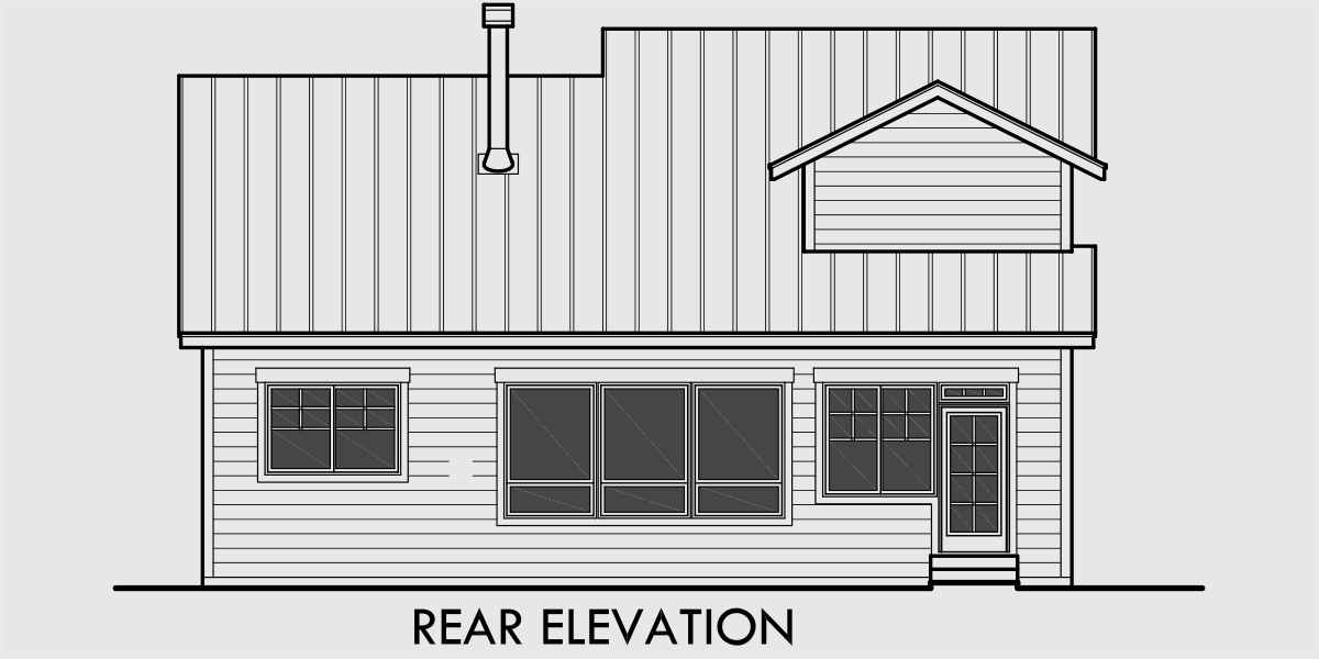  40  Ft  Wide  Narrow  Lot  House  Plan  W Master On The Main Floor 