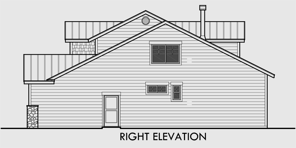 40 Ft Wide Narrow  Lot  House  Plan  W Master  On The Main  Floor 