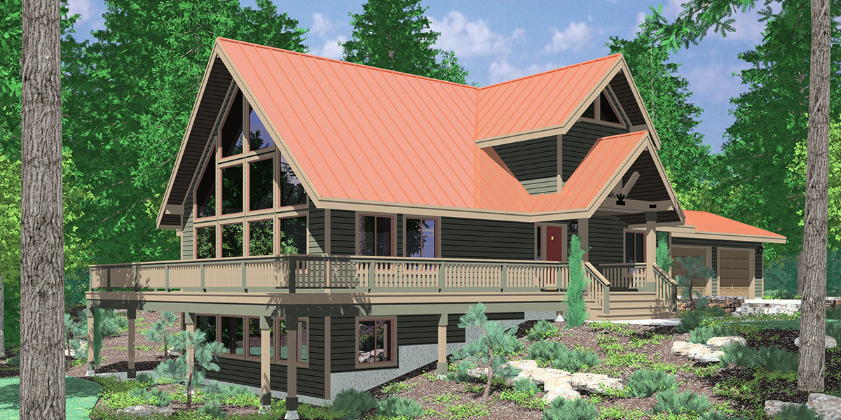 Amazing A Frame House Plan Central Oregon House Plan 5 Bedrooms