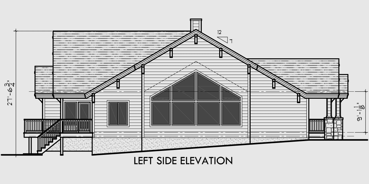 sprawling ranch house plan left 10086