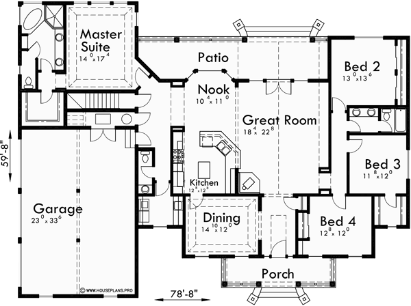 Top 11 Photos Ideas For One  Story  House  Plans  With Bonus 