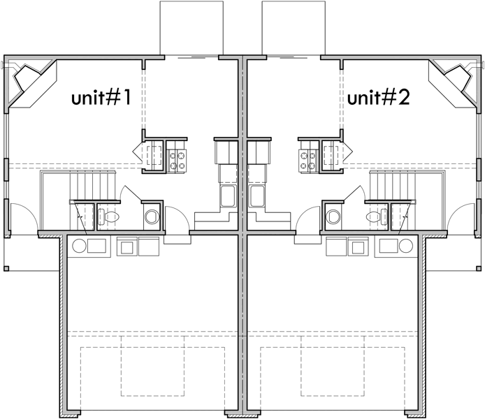  Duplex  House  Plans  3  Bedroom  Duplex  Plans  Two Story  Dupex