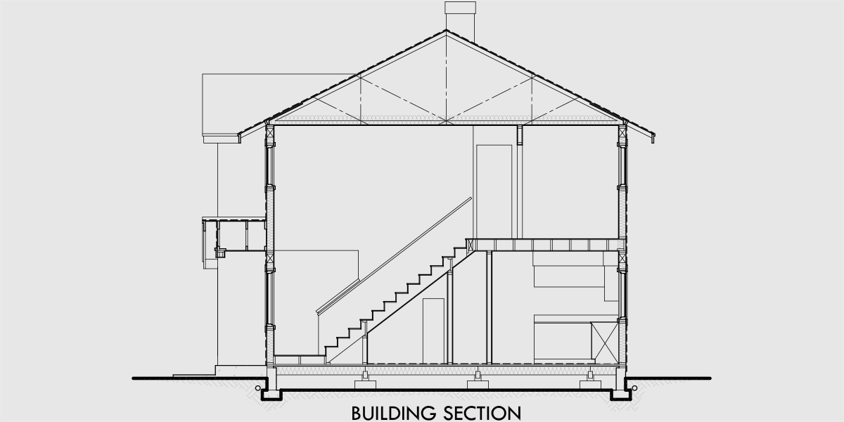 Duplex House Plans Sections Elevations