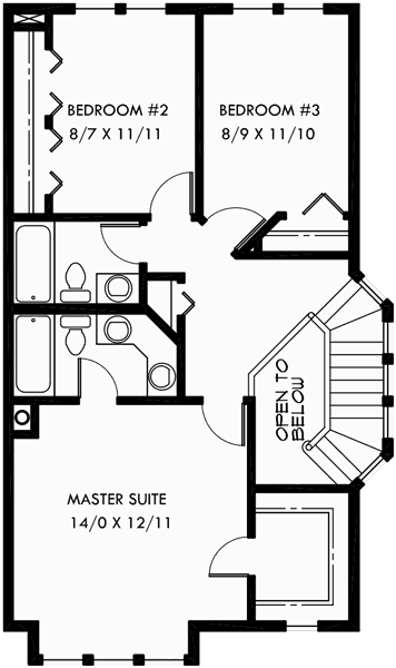 Victorian Townhouse Plans Duplex House Plans D 403