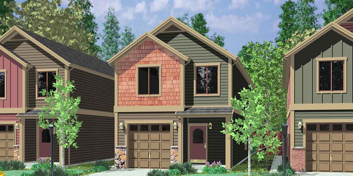  Narrow  Lot  House  Tiny Small Home  Floor Plans  