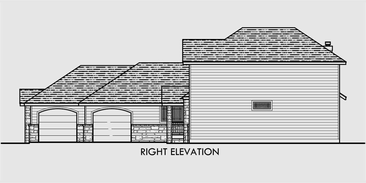 Traditional House  Plan  W Master Bedroom On The Main Floor