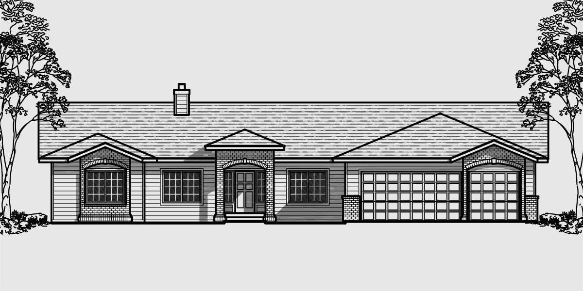 10084 4 bedroom house plans, house plans with large master suite, 3 car garage house plans, 10084