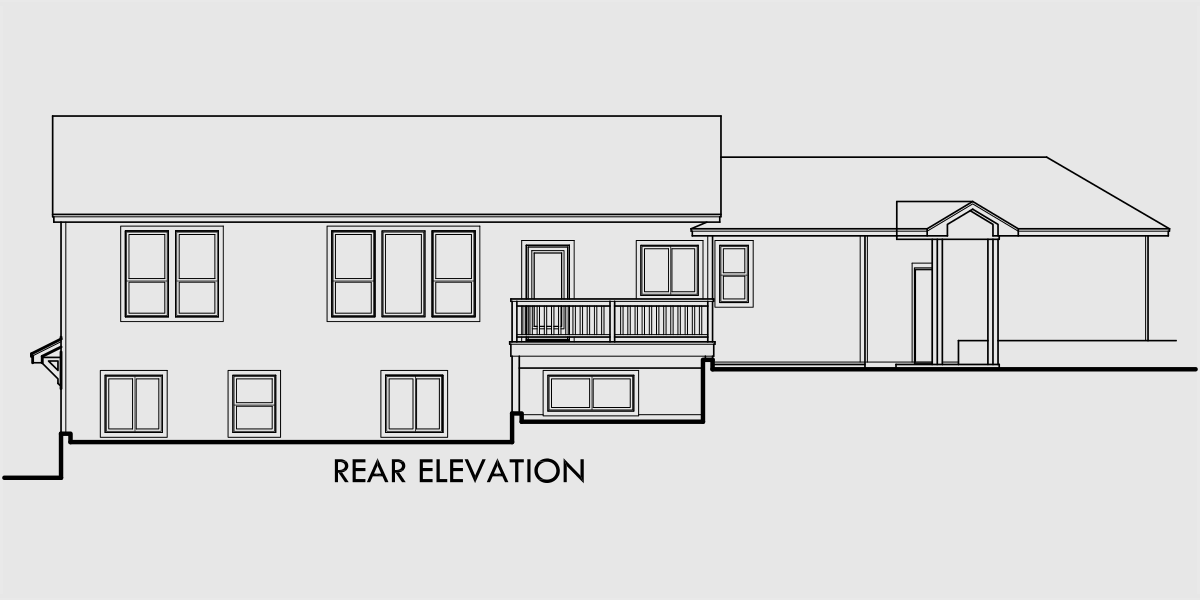  Walkout  Basement  House  Plan  Great Room Angled  Garage