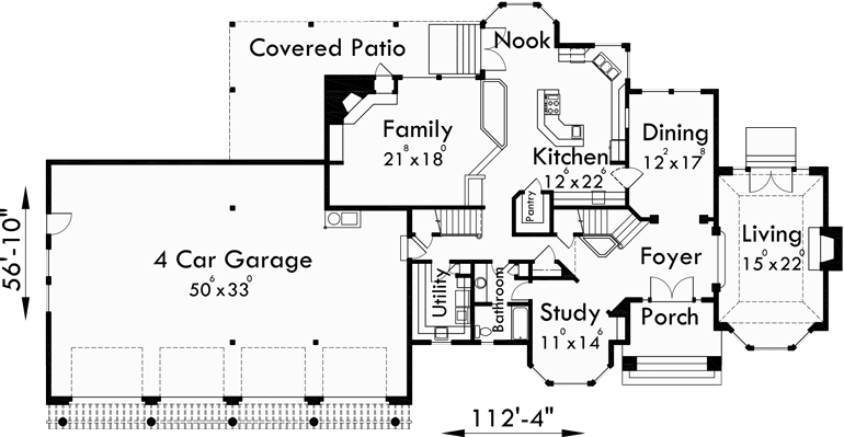 Main Floor Plan for 10034 Mediterranean house plans, Luxury house plans, Dream kitchen, Large master suite, house plans with bonus room, house plans with 4 car garage