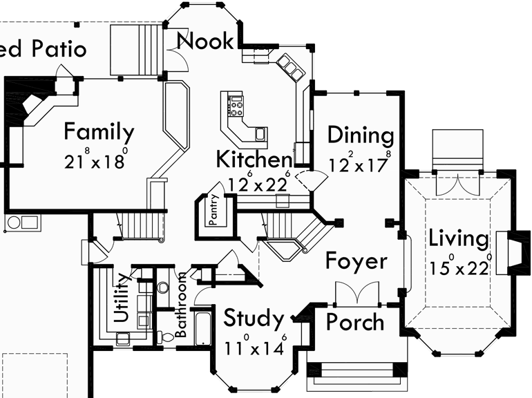 Main Floor Plan 2 for 10034 Mediterranean house plans, Luxury house plans, Dream kitchen, Large master suite, house plans with bonus room, house plans with 4 car garage