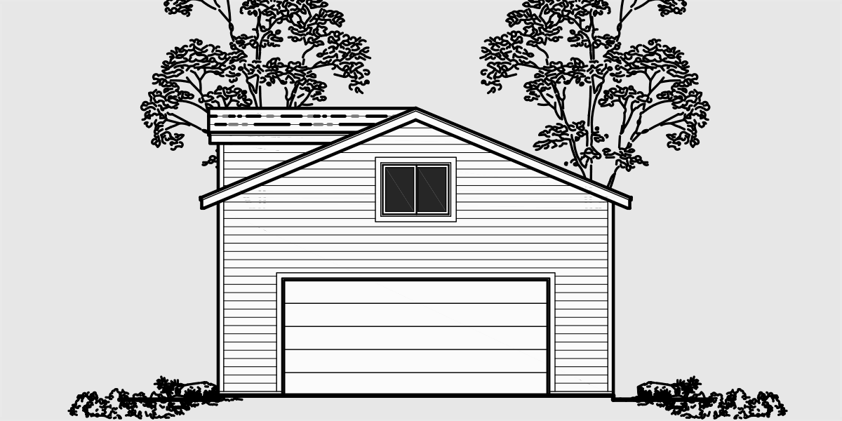 CGA-88 2 car garage plans, garage plans with storage, dog house dormer,