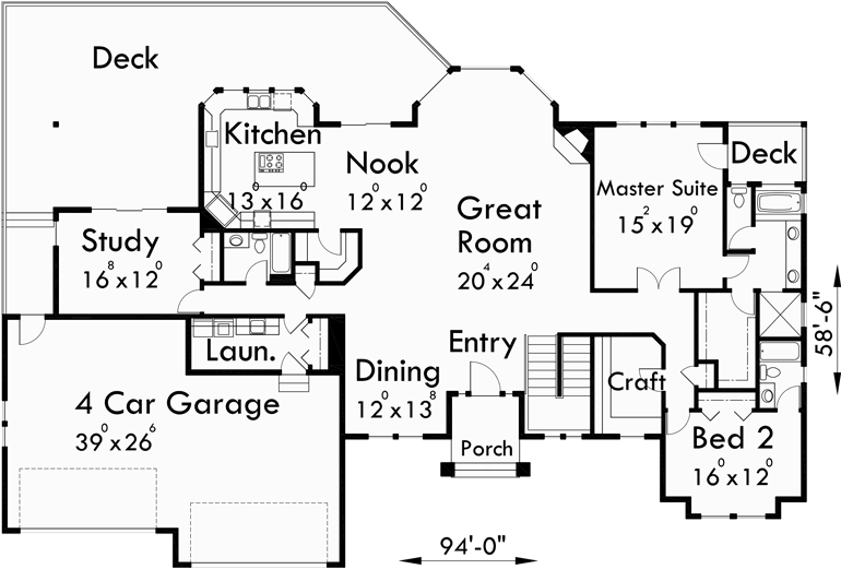 Sprawling Ranch Daylight Basement Great Room Rec Room 4 Car