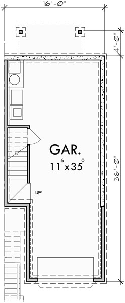 Lower Floor Plan for D-394 Three story duplex house plans, Victorian duplex house plans, duplex house plans with garage, narrow duplex plans, D-394