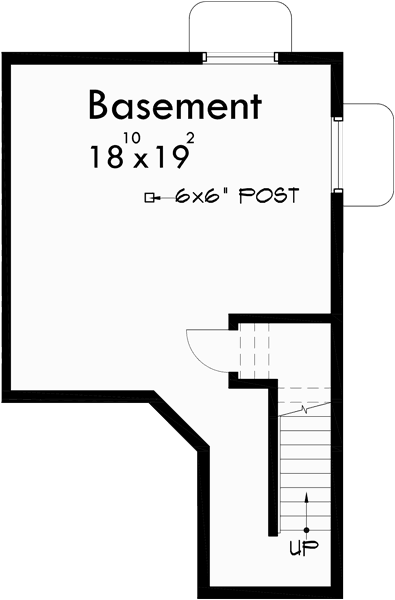 Lower Floor Plan for D-533 2 Story Duplex house plans, Basement House Plans, Duplex Plans, D-533