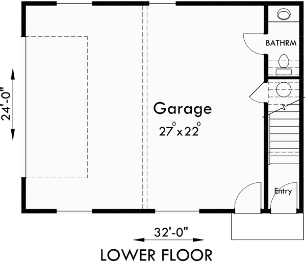Carriage Garage Plans, Apartment Over Garage, ADU Plans, 10143
