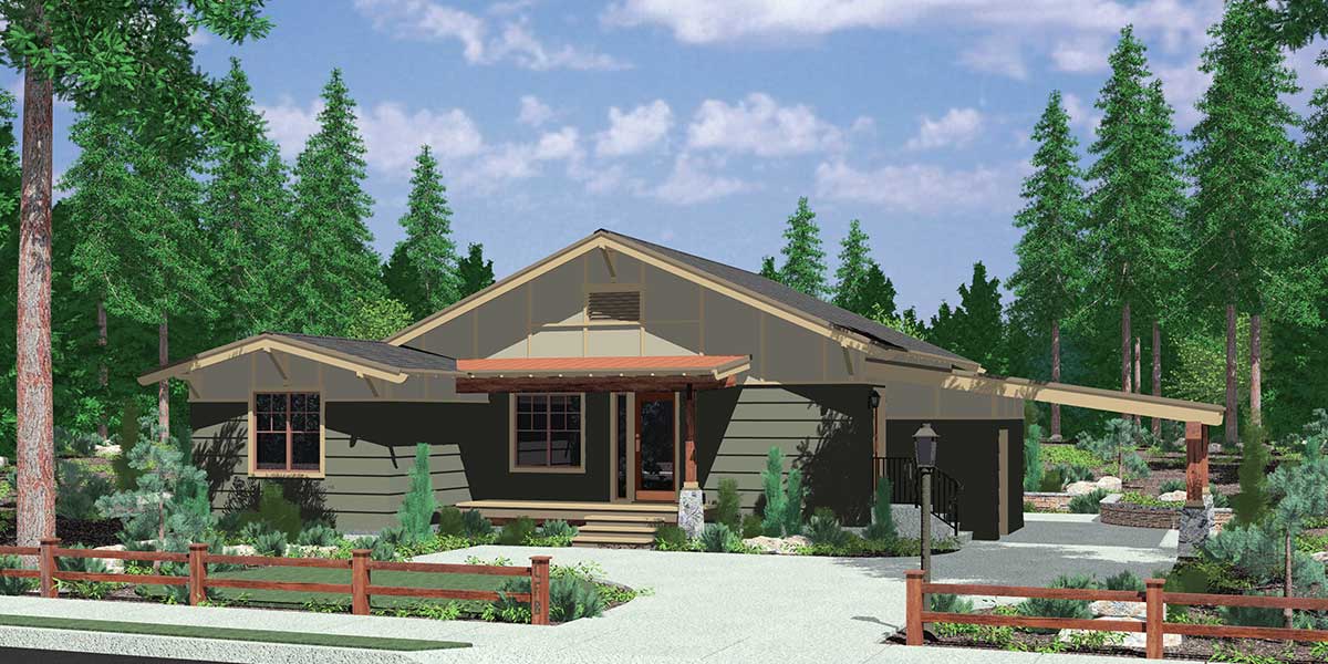 Ranch House  Plans  American House  Design  Ranch Style Home  