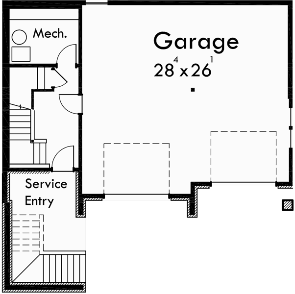 Basement Floor Plan for 10064 Luxury house plans, Portland house plans, 40 x 40 floor plans, 4 bedroom house plans, craftsman house plans, 10064