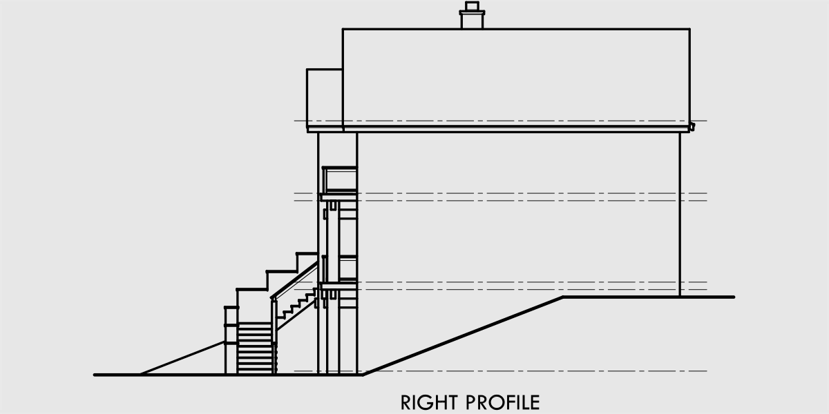 House rear elevation view for 10064 Luxury house plans, Portland house plans, 40 x 40 floor plans, 4 bedroom house plans, craftsman house plans, 10064