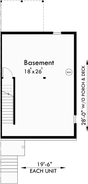  Duplex  Plans  With Basement  3 Bedroom Duplex  House  Plans 