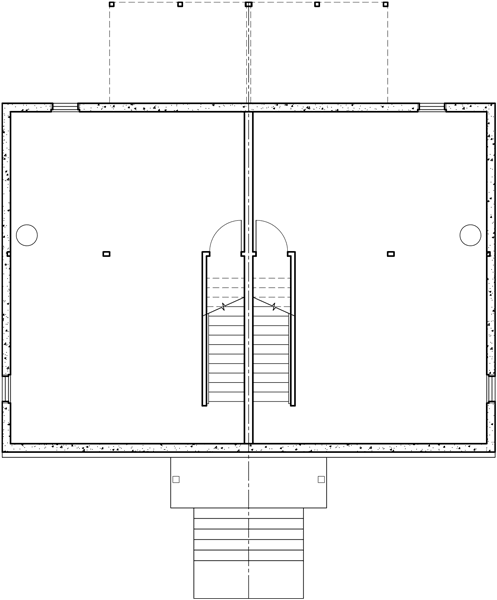 Lower Floor Plan 2 for Duplex plans with basement, 3 bedroom duplex house plans, small duplex house plans, affordable duplex plans, d-520