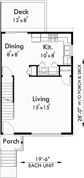 Duplex Plans  With Basement  3  Bedroom  Duplex House  Plans 