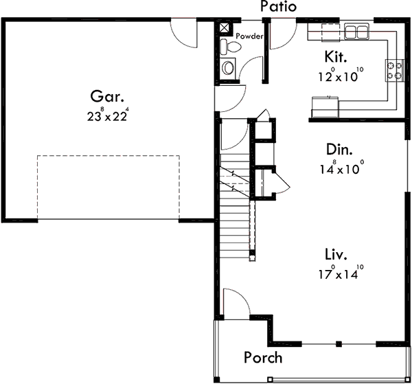 Main Floor Plan for 10135 