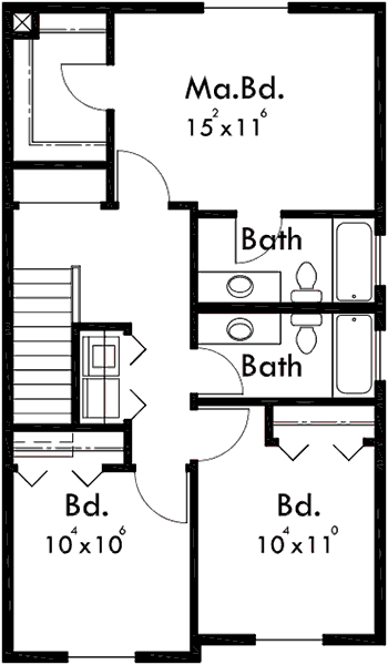Upper Floor Plan for 10135 