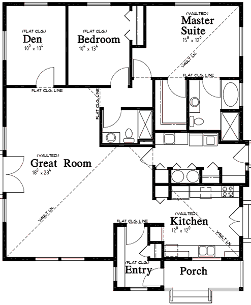 Great Room House Plan