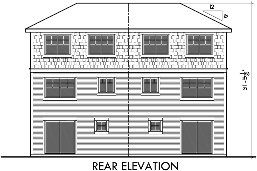 Townhouse Plans Row House Plans 4 Bedroom Duplex House Plans