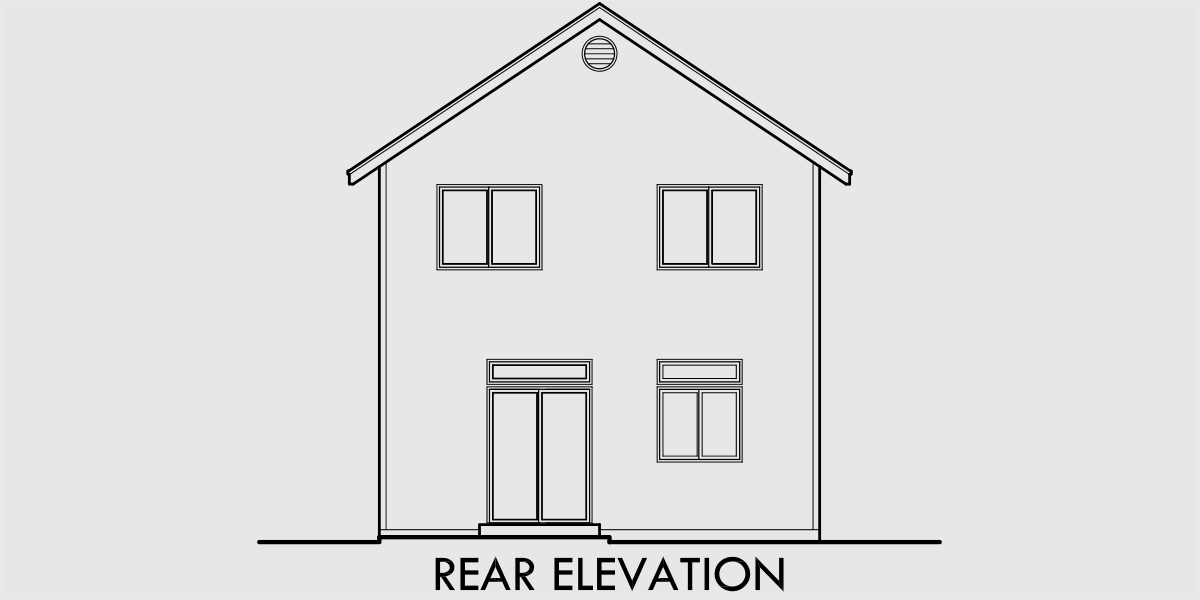 Additional Info for Narrow Lot House Plan at 22 feet wide