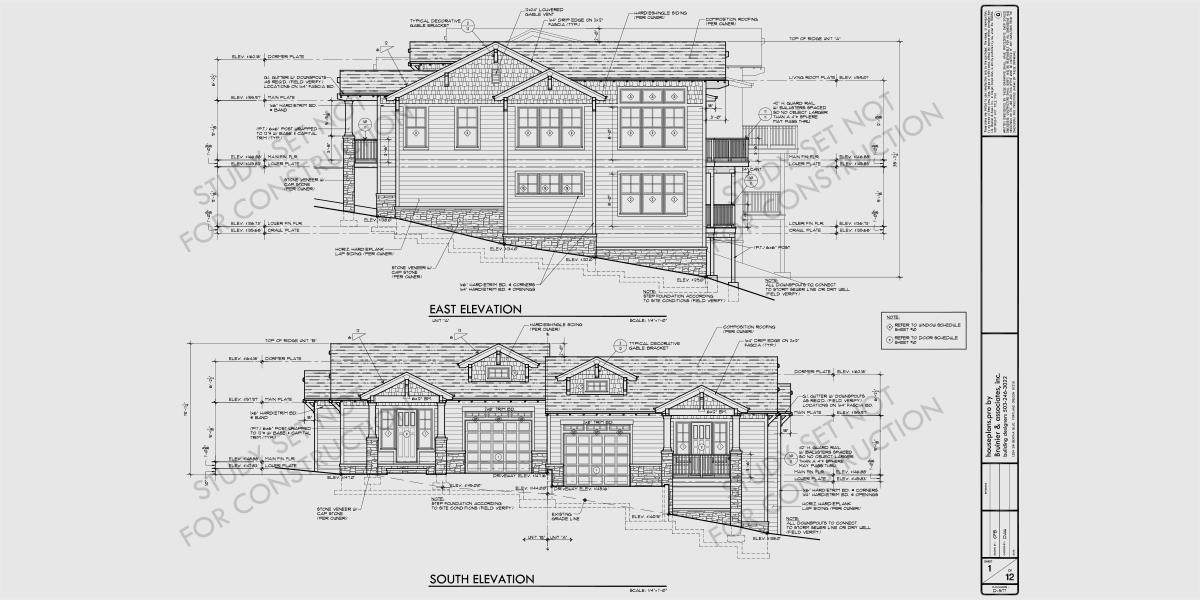  Free  Sample House  Plans  Construction Documents