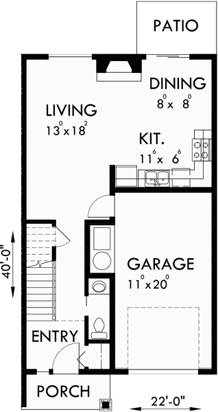 Four Plex House Plans Best Selling Floor Plans Narrow Lot