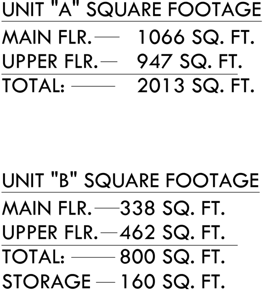 Additional Info for Duplex house plans, ADU floor plans, Accessory Dwelling Units, back to back duplex plans, D-570