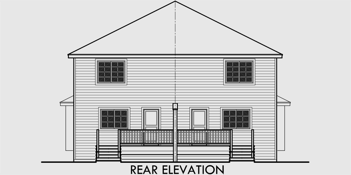  Duplex  House  Plans  Narrow  Lot  Duplex  House  Plans  D 556